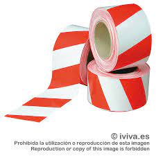 CINTA BALIZADORA ROJA/BLANCA (500 METROS)