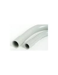 CURVA 90º 20mm RIGIDA PVC LIBRE HALOGENOS GRIS