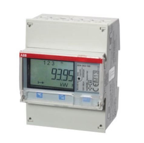 CONTADOR ENERGIA B24 352-100 Plata RS485
