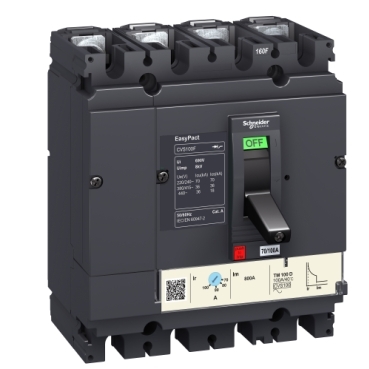 INTERRUPTOR AUTOMATICO CVS250B TETRAPOLAR 25kA TM200D LV525302