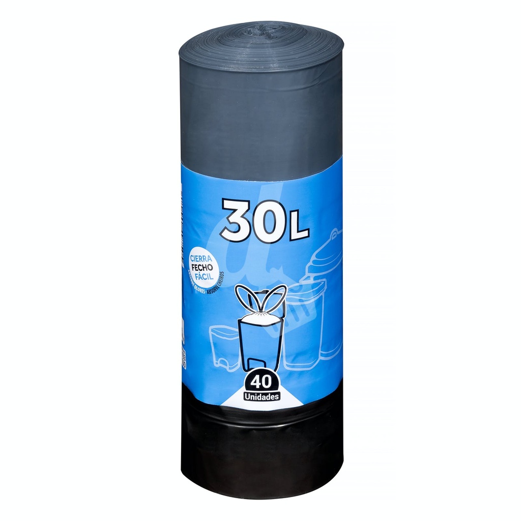 BOLSA BASURA NEGRA CONTENEDOR 30 L -45 L