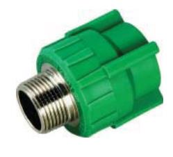 ENTRONQUE PPR 25mm 3/4" R/M TERMOSOLDABLE