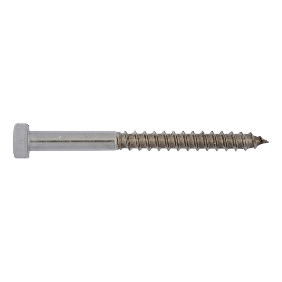 TORNILLO HEXAGONAL M8x70 ACERO MADERA DIN571-A4(E 100ud)
