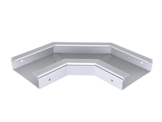 CURVA PLANA 100x60 BANDEJA PVC 90º 210089