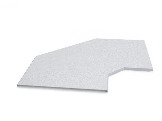 TAPA CURVA 300 BANDEJA PVC 90º 210100