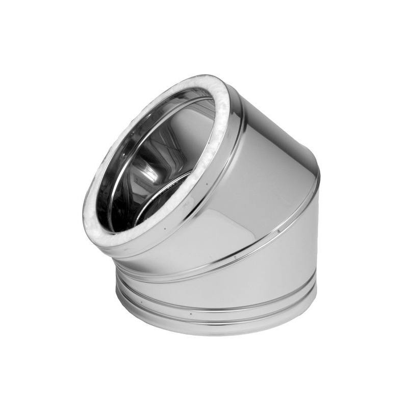 CODO HELICODAL 45º 125 mm CHAPA GALVANIZADA
