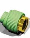 INJERTO PPR 32mm a 1"  termosoldable S/H