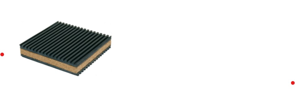 ALFOMBRILLA ANTIVIBRATORIA GOMA/CORCHO/GOMA 150x150x22 AV01234