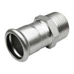 ENTRONQUE INOX D-76,1 2 1/2" PRESS MACHO