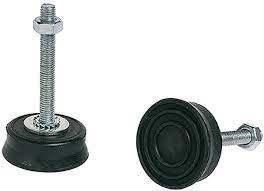 SILENTBLOCK CON ESPÁRRAGOS Y TUERCAS M8 CARGA (20-45 KG) 