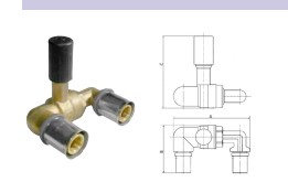 LLAVE BOLA U POLIETILENO PRESS (PEX) 25mm S/MANDO
