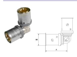 CODO 90º POLIETILENO RETICULADO PRESS (PEX) 32mm
