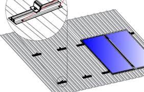 Estructura coplanar 1p Chapa Simple Microraíl Horizontal 60 y 72cel