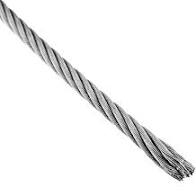 CABLE INOX A4 DIN3053 1X19mm D2mm METRO LINEAL(250 metros)