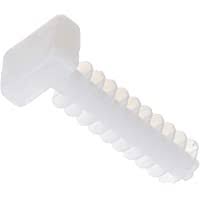 TACO NYLON BLANCO BRIDA CUADRADO D:8MM CAJA 500 UNIDADES bolsa 100 uds
