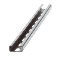 METRO GUÍA CARRIL PERFORADA CINCADA 41x41x2000mm (TIRA 2mts)(E 10ud)