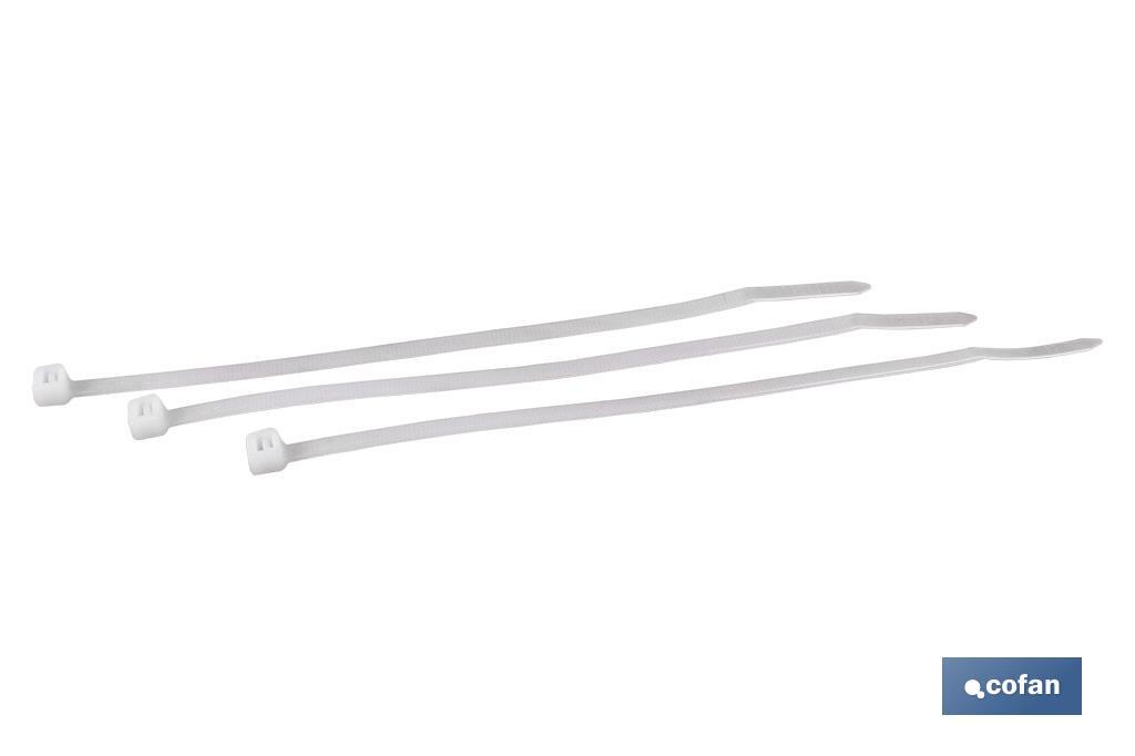 BRIDA 4,8X360 BLANCA NYLON (BOLSA 100 UD)
