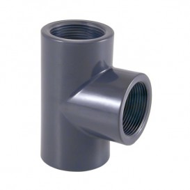 TE PVC 90º 90mm PRESION