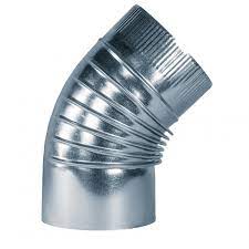 CODO HELICOIDAL 45º 500 mm CHAPA GALVANIZADA