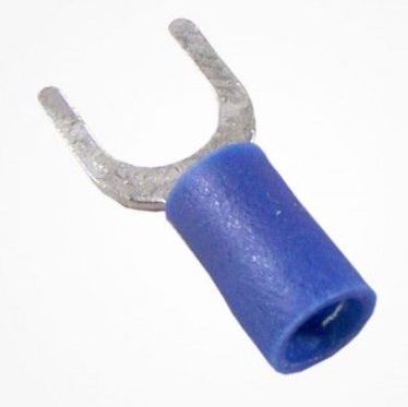 TERMINAL PREAISLADO HORQUILLA 2,5mm horquilla 4mm (E50ud)