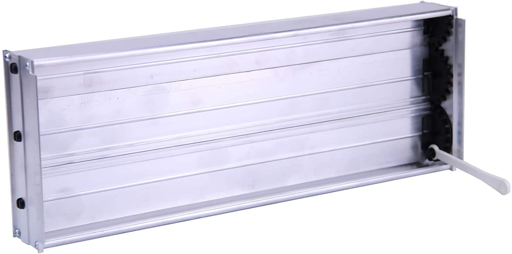 COMPUERTA REGULACION LAMAS OPUESTAS 100X100 REJILLA