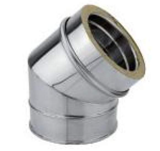 T 45º CH250 CON PURGA DB AISI316 BOFILL 30mm  ESPESOR