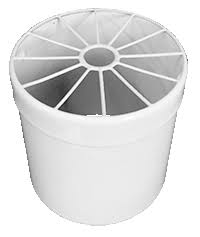 Difusor troncal exterior aluminio diametro 80 mm