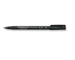 ROTULADOR 318-F NEGRO LUMOCOLOR P/10ud