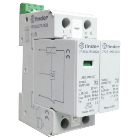 PROTECTOR SOBRETENSIONES TRANSITORIA 3F+N 400V 15Ka CL-II V3T-15