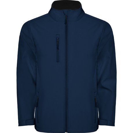 CHAQUETA SOFTSHELL COLOR AZUL MARINO M (2 CAPAS)