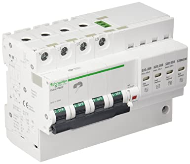LIMITADOR SOBRETENSIÓN 3P+N 40KA A9L40601 SCHNEIDER