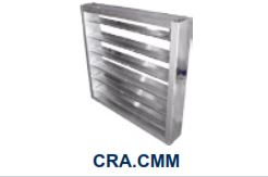 COMPUERTA REGULACION EN ALUMINIO CON MANDO MANUAL CRA CMM 500x520