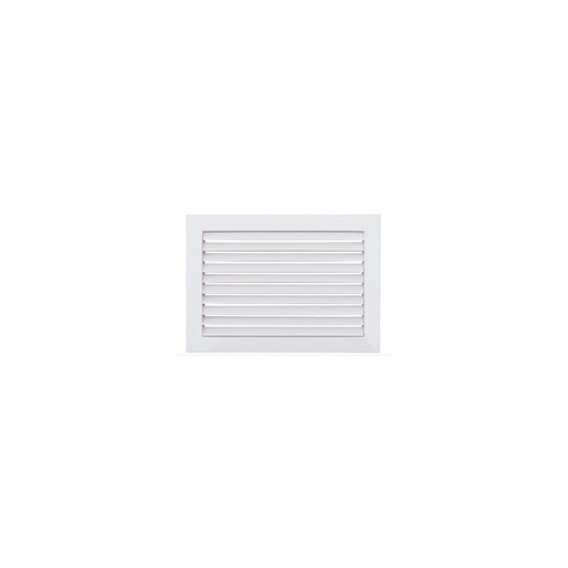 [VRE0182] REJILLA 400x400 REJA ESCOCLIMA RETORNO LACADA RAL-9016