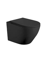 [COA0046] INODORO BTW GENOVA SUSPENDIDO NEGRO MATE