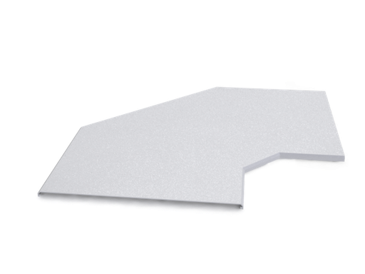 [ECN0551] TAPA CURVA 100 BANDEJA PVC 90º 210097