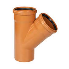 [CTU1558] TE 45º PVC TEJA 160mm M-H-H