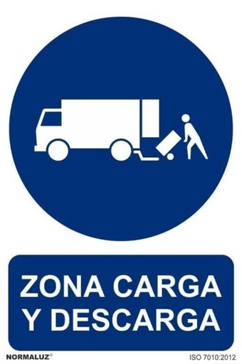 [GSE0058] PLANTILLA PVC ZONA CARGA Y DESCARGA