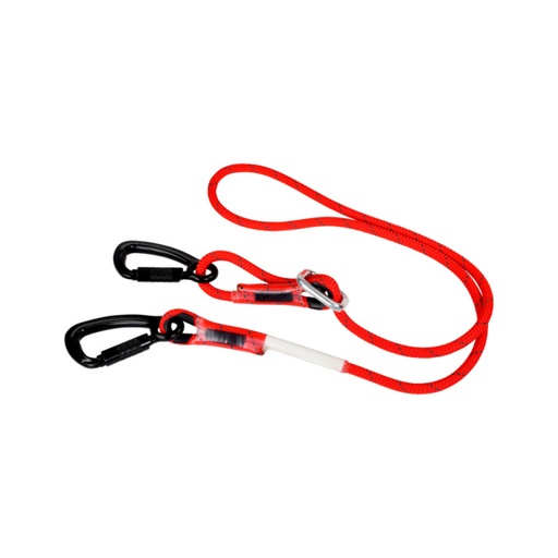 [GEP0094] CUERDA ARNÉ 2mts CON 2 MOSQUETONES EN-358