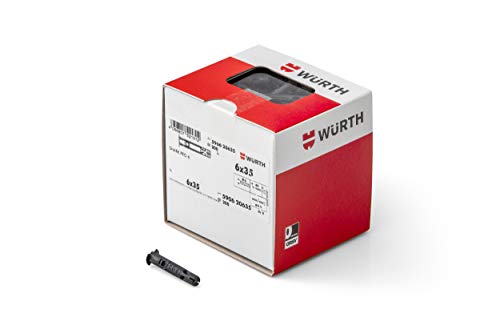 [FTA0002] TACO M6X35 NEGRO WURTH CAJA(caja 200 unidades)