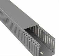 [ECN0033] METRO CANALETA RANURADA 40x40 GRIS (2metros)