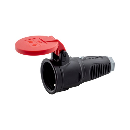 [EAC0045] BASE ENCHUFE SCHUKO HEMBRA 2P+T 16A c/tapa