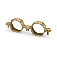 [FSO0856] ABRAZADERA DOBLE M6 42mm DORADA