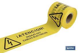 [FSI0041] METRO CINTA SEÑALIZACION CANALIZACIÓN RIESGO ELECTRICO