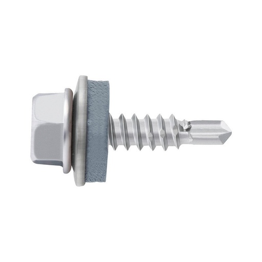 [SES0123] TORNILLO HEXAGONAL ALAD C.ARN19 LL3/8 (A2K) 6,3X50 (E 100ud) autorroscante con arandela