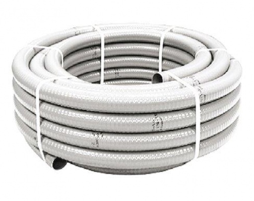 [CTU0249] METRO TUBO PVC FLEXIBLE HIDROSANITARIO BLANCO 20mm (ROLLO 50mts)