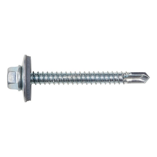 [FTO0323] TORNILLO AUTOROSCANTE M4,8x70mm CABEZA HEXAGONAL C/ARANDELA (E 50ud)