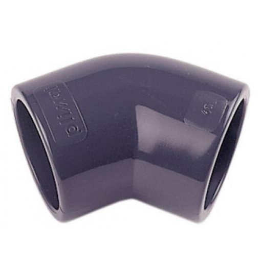 [CTU0432] CODO PVC 45º 90mm PRESION