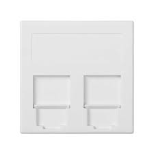 [EAC0266] PLACA 2 CONECTORES RJ45 BLANCO 50000089-030
