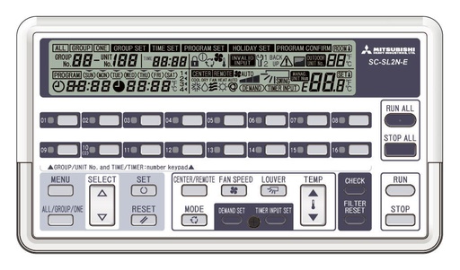 [CAC0134] CONTROL CENTRALIZADO MITSUBISHI HEAVY SC-SL2NA-E